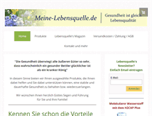 Tablet Screenshot of meine-lebensquelle.de